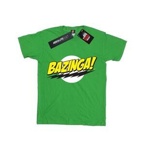 The Big Bang Theory Girls Bazinga Cotton T-Shirt / Irish Green